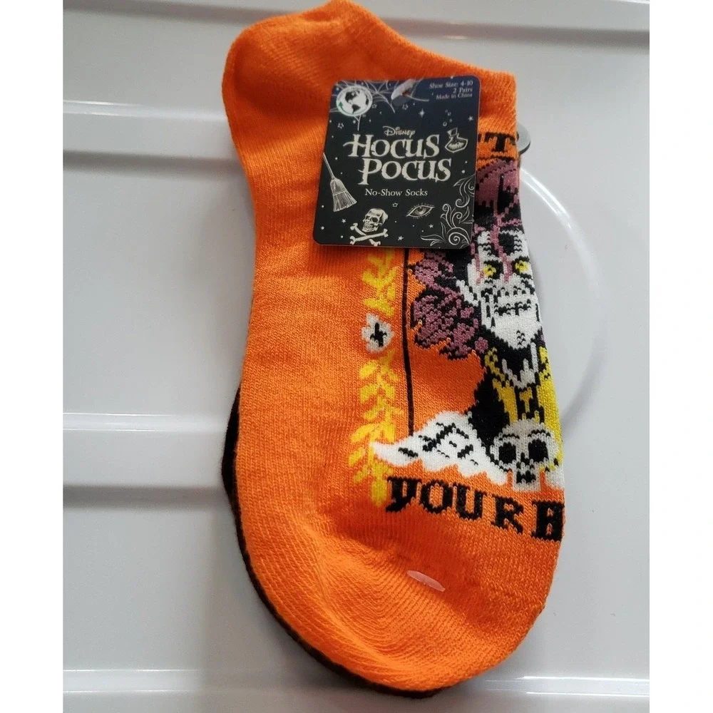 Halloween Disney Hocus Pocus New Low Socks